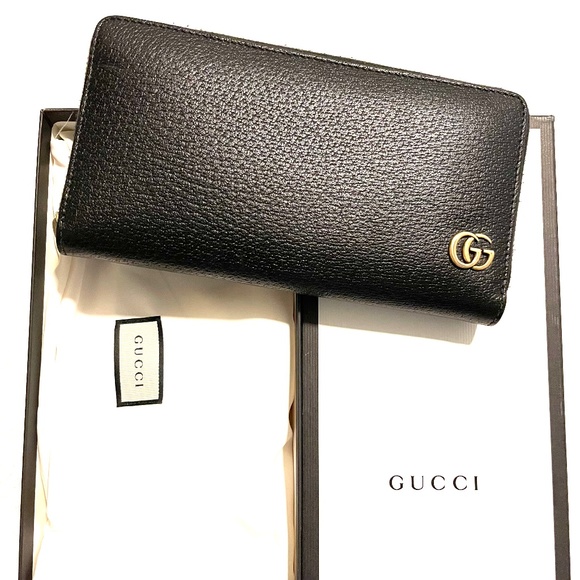 Authentic Gucci GG Marmont leather zip around wallet - Picture 1 of 3